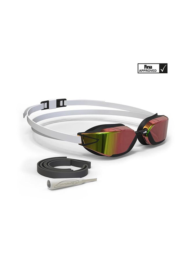 NABAIJI B-Fast Mirror Swimming Goggle White One Size - Image 1