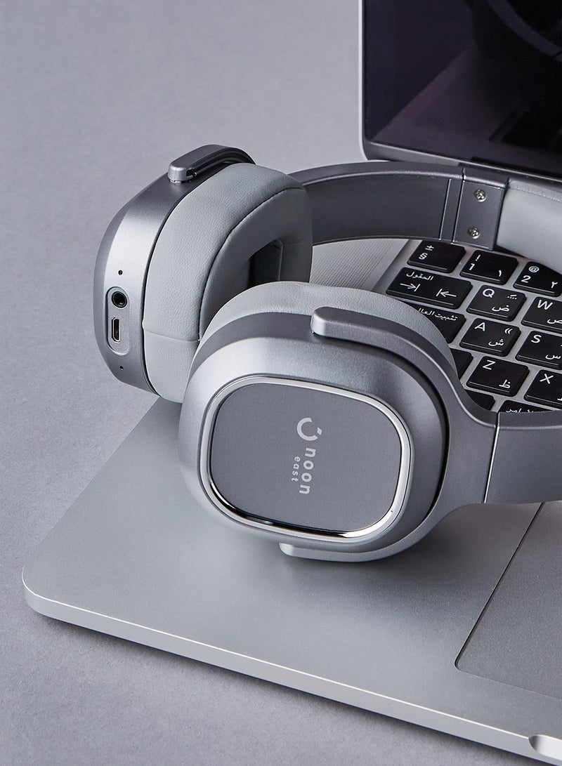 Prodigy On Ear Wireless Headphone Active Noise Cancelling (ANC) With Mic Grey