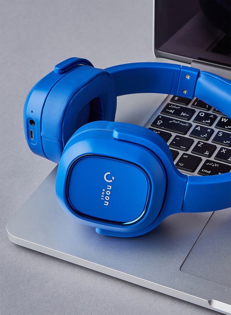 Prodigy On Ear Wireless Headphone Active Noise Cancelling (ANC) With Mic Blue