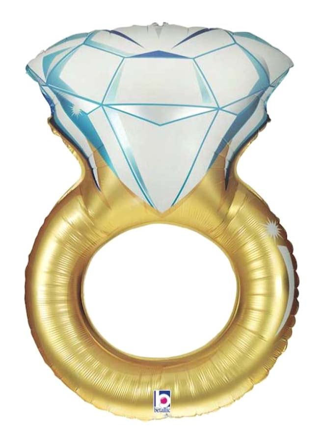 Betallic Ring Pattern Party Balloon 37inch  - Image 1