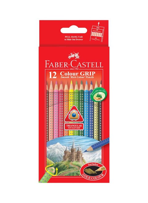 12-Piece Colour Grip Pencil Set Multicolour