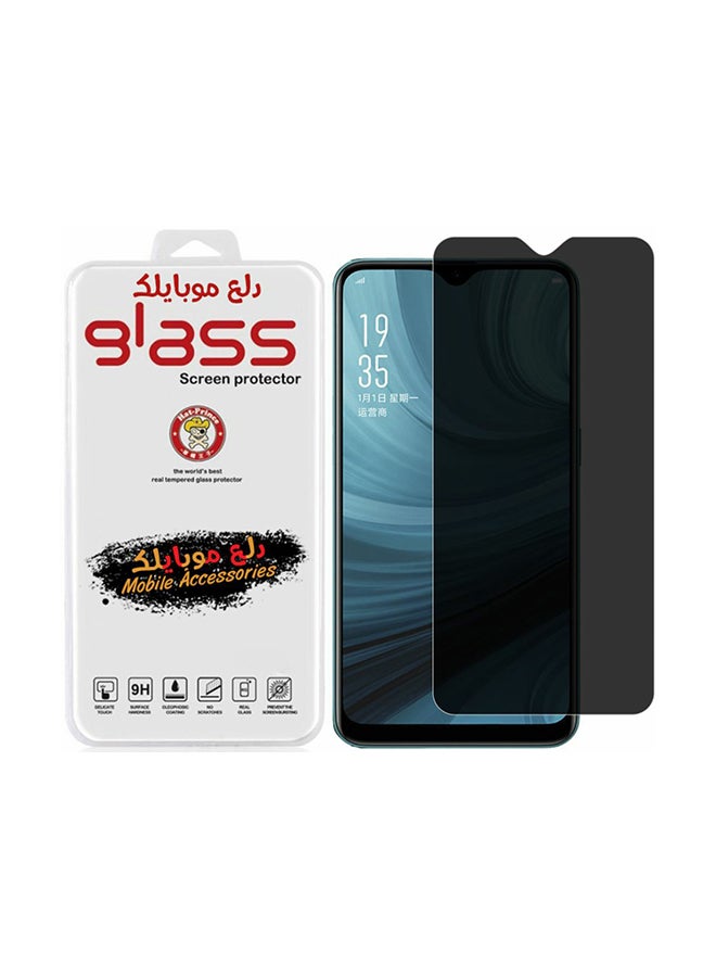 Dl3 موبيلك لاصق حماية للشاشة من الزجاج للحفاظ على الخصوصية لهاتف سامسونج A30S شفاف أسود 