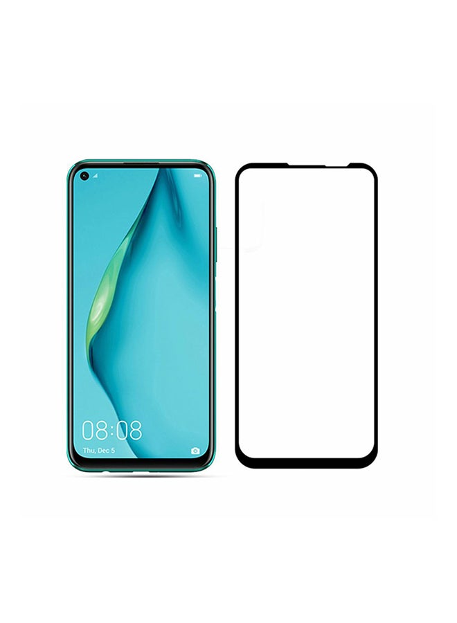 لاصقة حماية للشاشة من الزجاج المقوى لهاتف هواوي نوفا 7i شفاف/ أسود