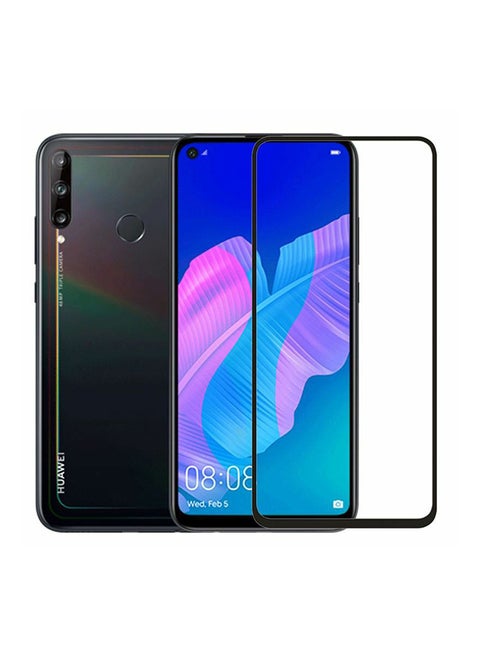 Screen Protector Tempered Glass For Huawei Y7P Clear/Black