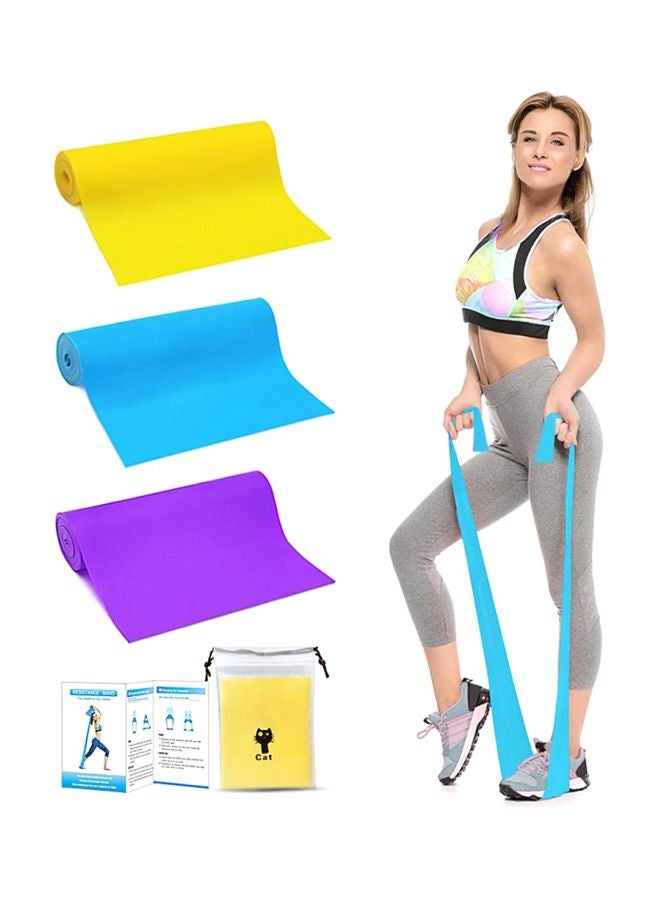 طقم أشرطة مقاومة مطاطية مكون من 3 قطع - Image 5