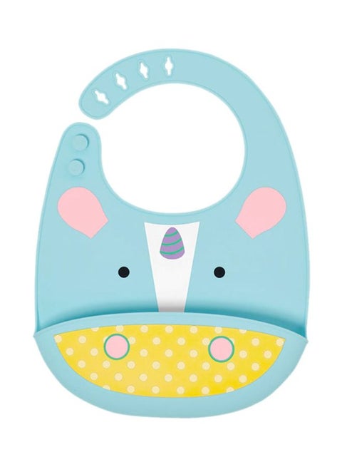 Unicorn Design Zoo Fold And Go Bib - Multicolour