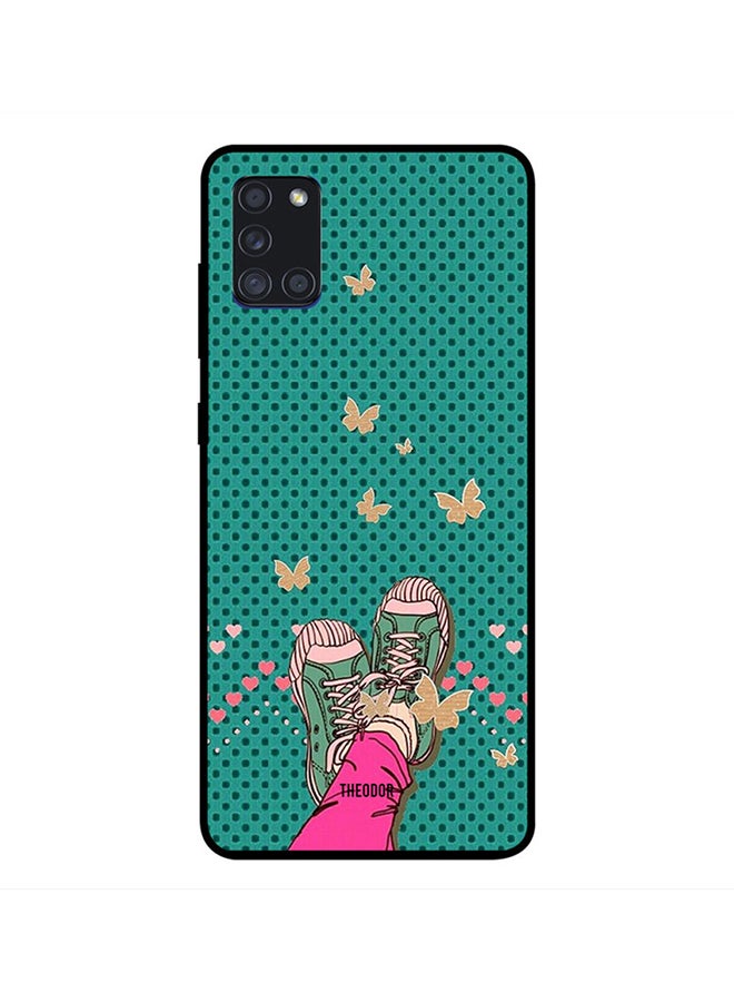 Protective Case Cover For Samsung Galaxy A21 Feet And Butterfly