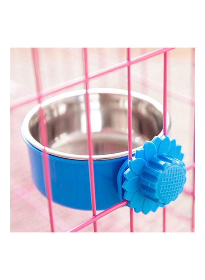 Stainless Steel Removable Feeding Bowl Blue 5.9x2.16inch - Image 5