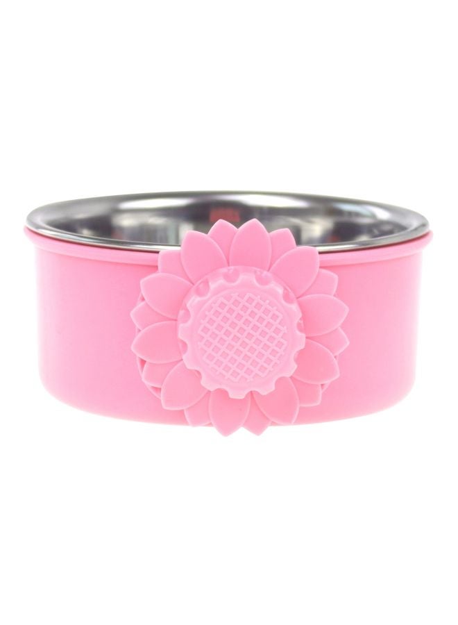 Removable Feeding Bowl Pink 4.52x1.96inch