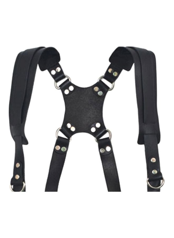 Leather Camera Strap With Hook Black  - Image 2