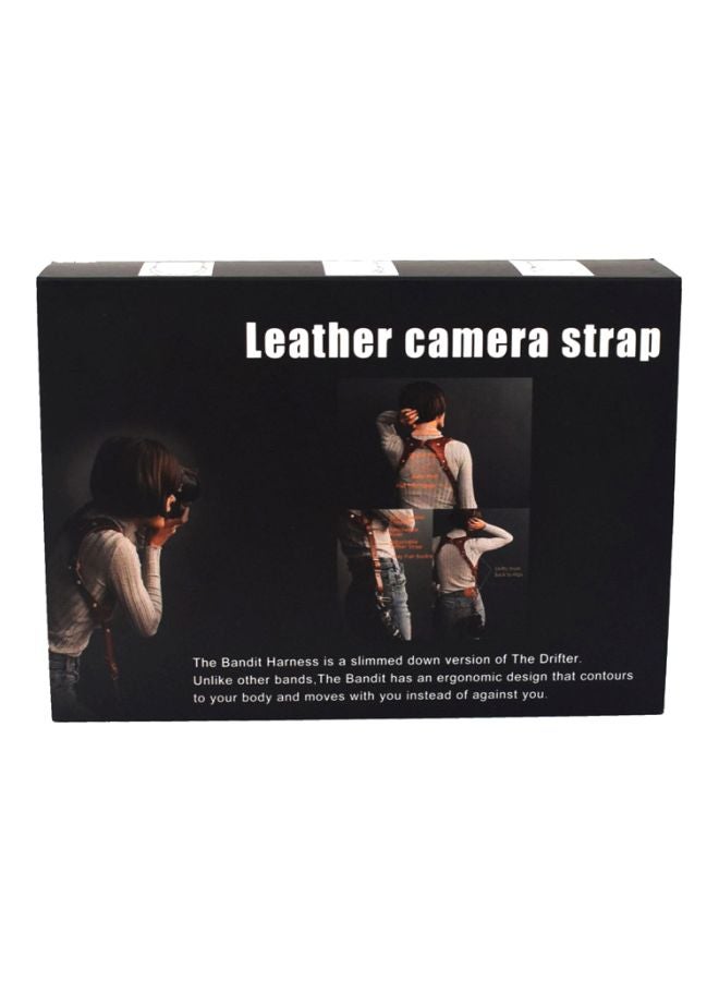 Leather Camera Strap With Hook Black  - Image 4