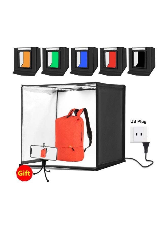 Portable Studio Light Box With Removable Backdrop 60x60x60centimeter Multicolour