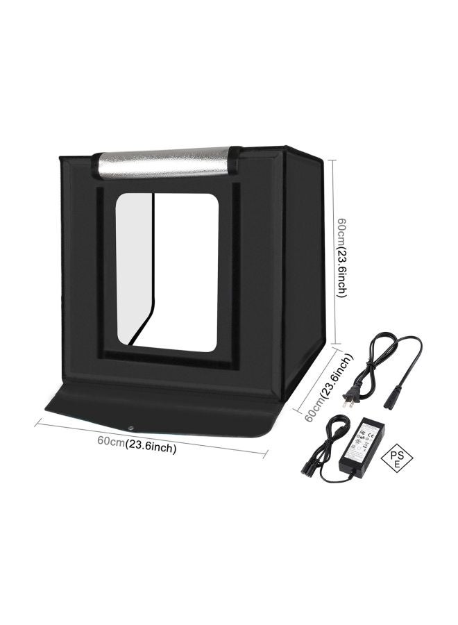 Portable Studio Light Box With Removable Backdrop 60x60x60centimeter Multicolour