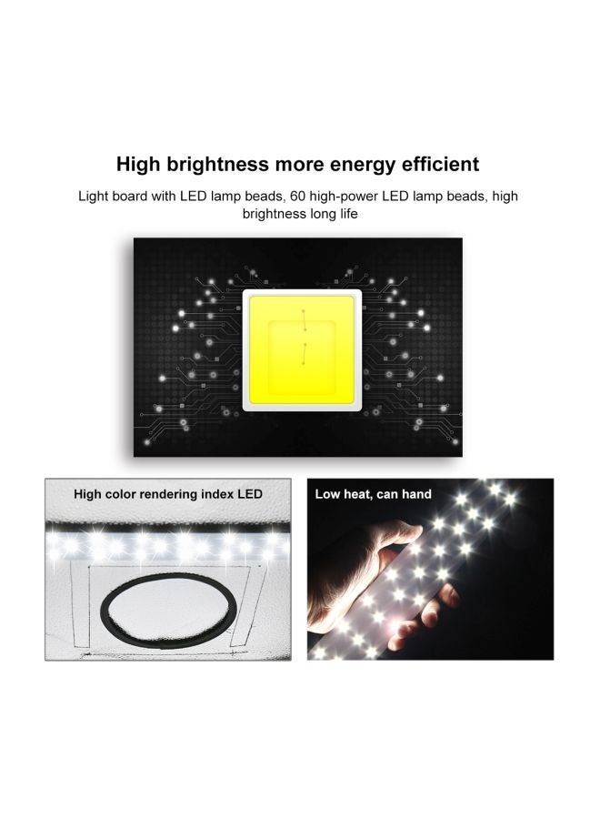 Portable Studio Light Box With Removable Backdrop 60x60x60centimeter Multicolour