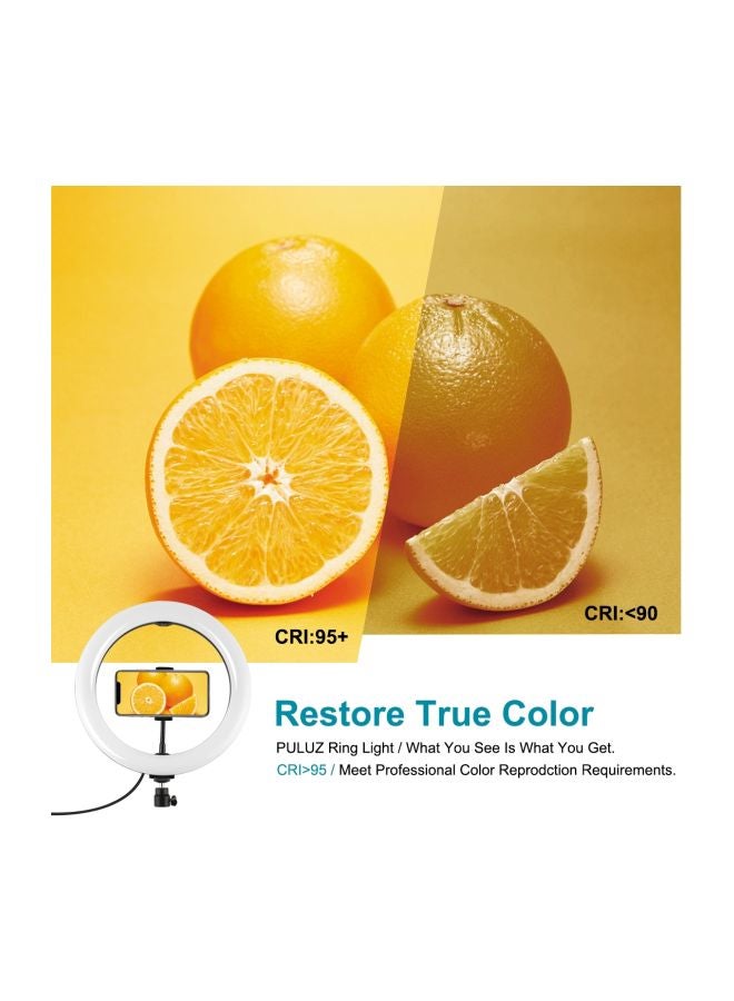 Dual Color Temperature LED Curved Diffuse Light Ring White
