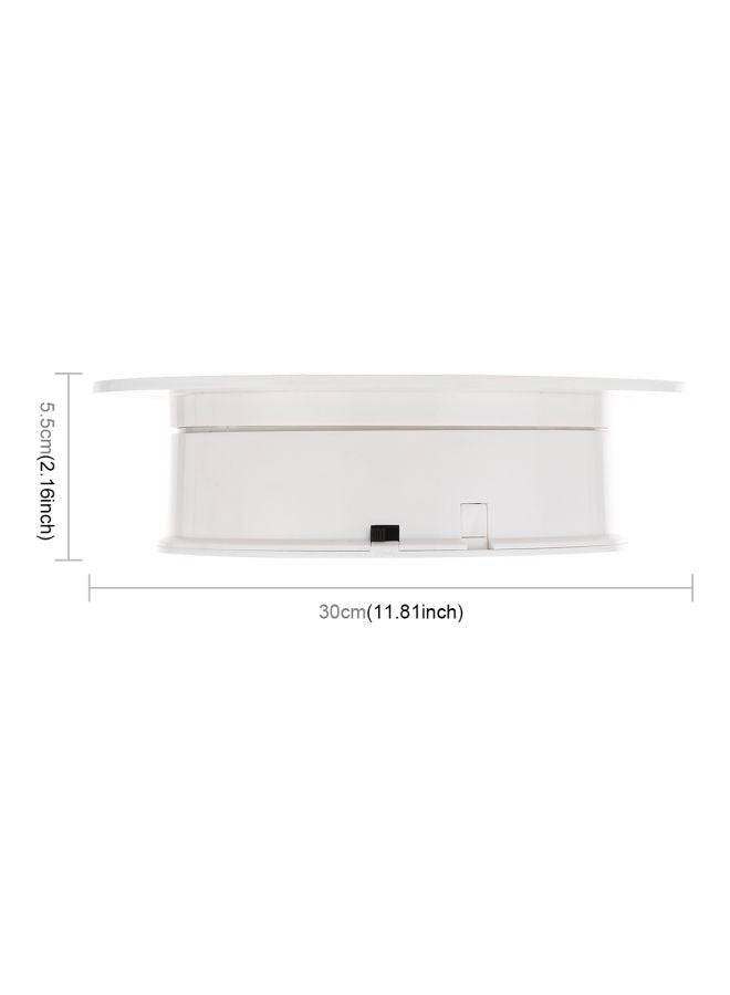 360 Degree Electric Rotating Display Stand White  - Image 4