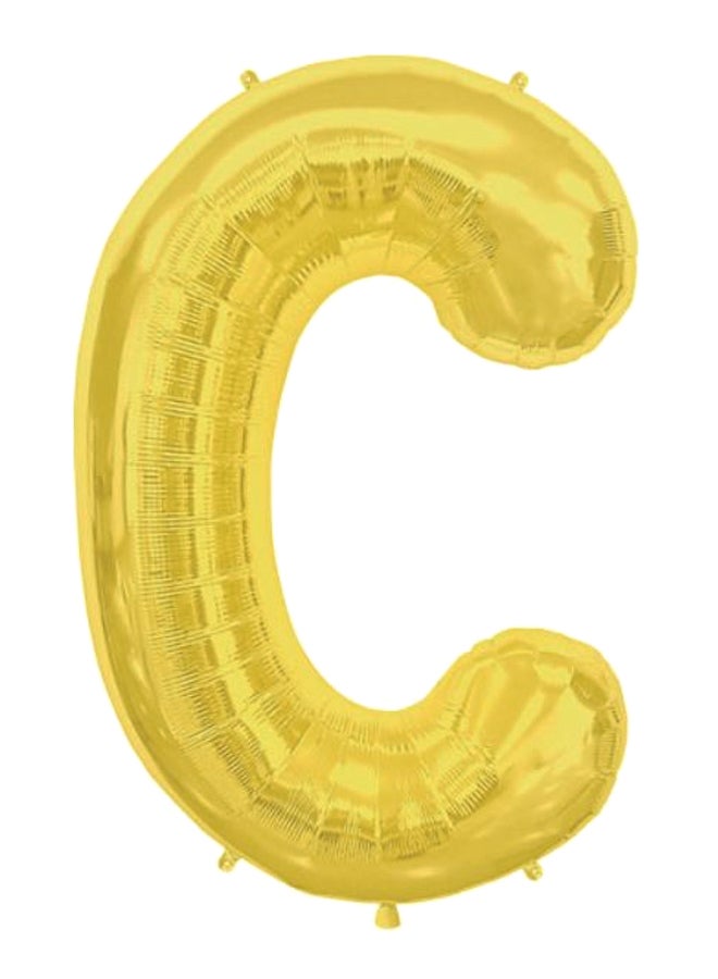 North Star Letter C Shape Foil Party Balloon 34inch - Image 1