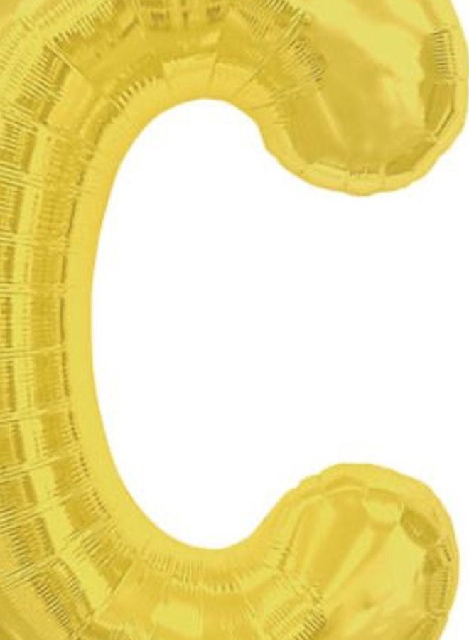 North Star Letter C Shape Foil Party Balloon 34inch - Image 2