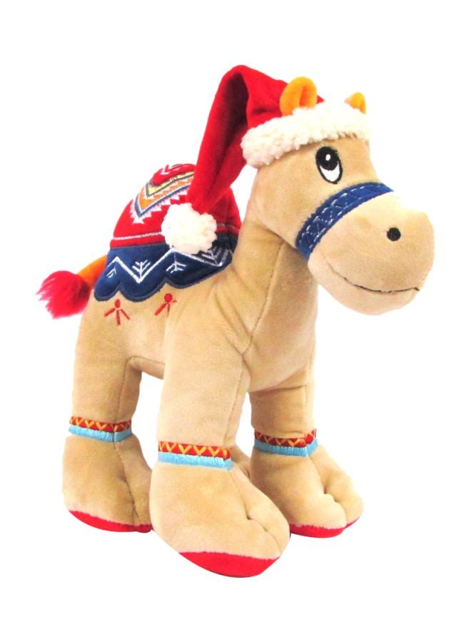 Caravaan Camel Plush Toy With Santa Hat 18cm  - Image 1