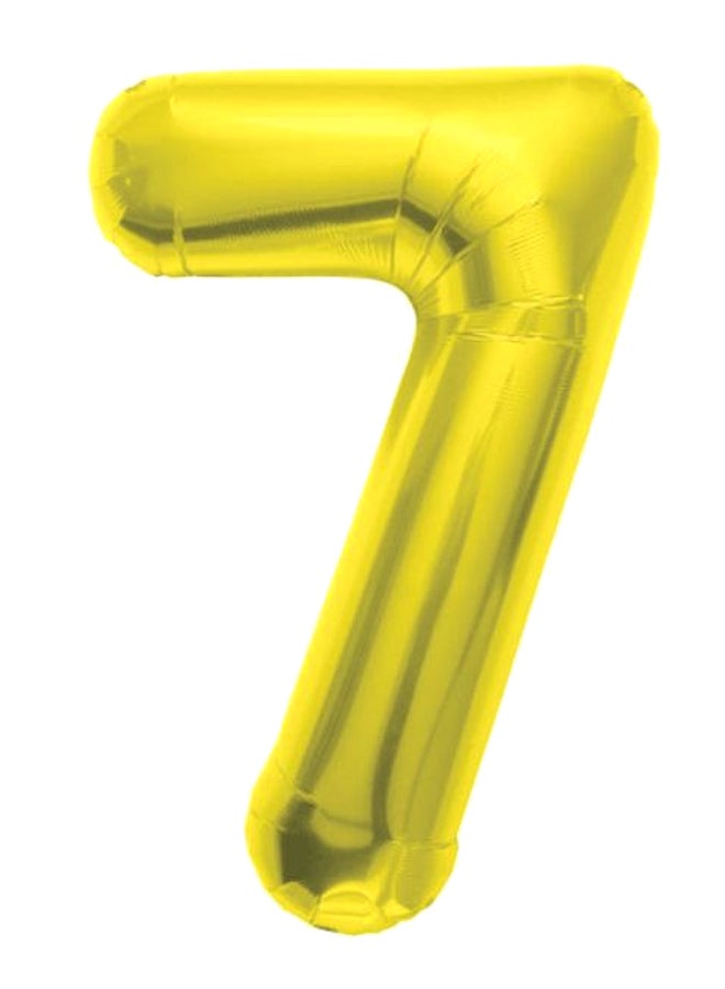 نورث ستار بالون من القصدير لتزيين الحفلات على شكل رقم 7 34بوصة - Image 1