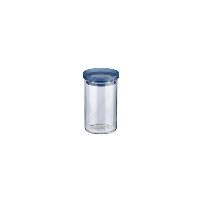 tescoma Round Shape Food Storage Jar Clear/Blue 10.3x17.2x10.3cm - Image 2