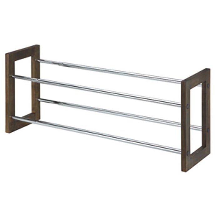 Expandable Rack Silver/Brown 65 x 21cm - Image 1