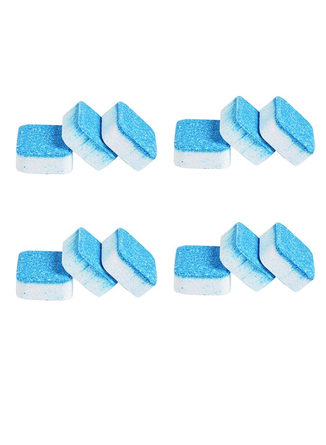 Generic - 12-Piece Washing Machine Cleaning Effervescent Tablet Set Blue - Image 1
