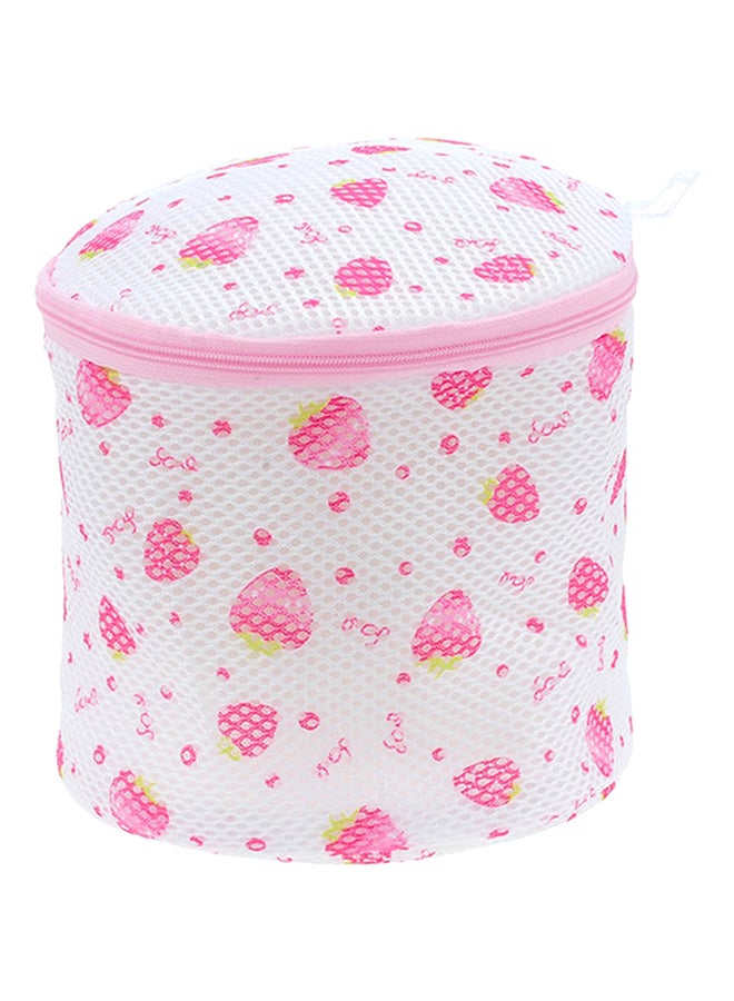 Printed Laundry Bag Pink/White
