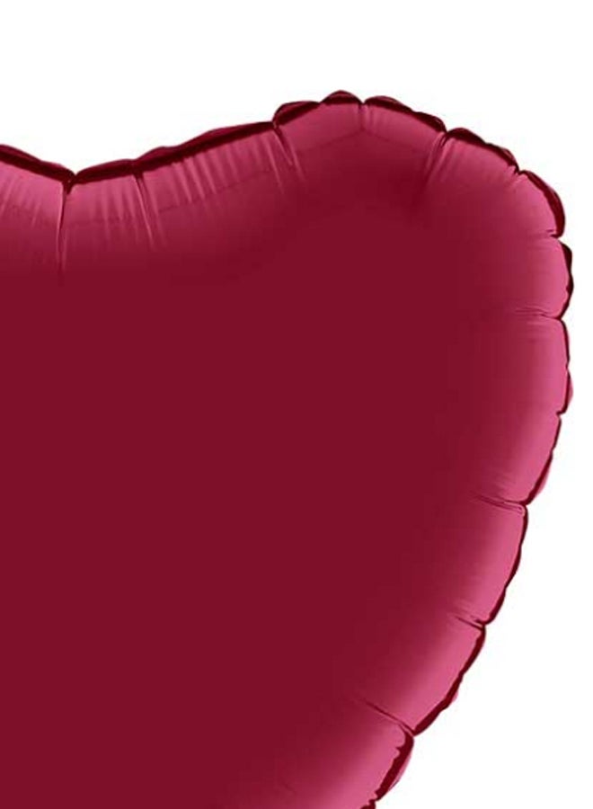 جرابو بالون من الساتان على شكل قلب 18بوصة - Image 2