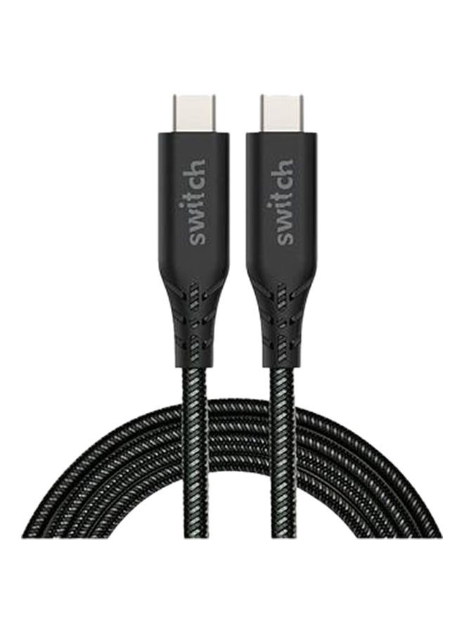 Switch Type-C Data Sync And Charging Cable Black