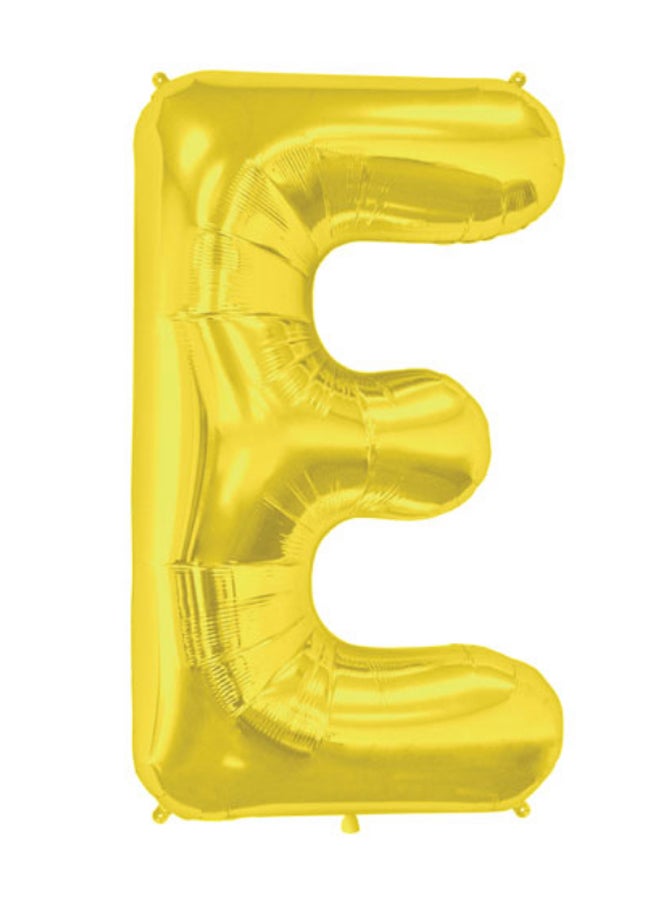 نورث ستار بالون من الرقائق المعدنية على شكل الحرف E 34بوصة - Image 1