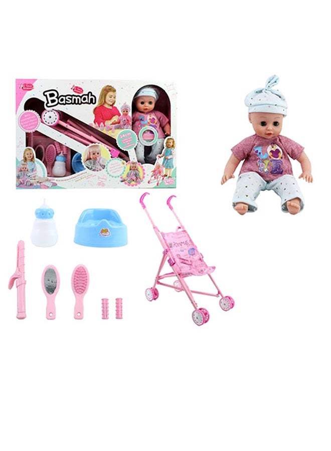Basmah 12-Sound Function Baby Doll Set  - Image 1