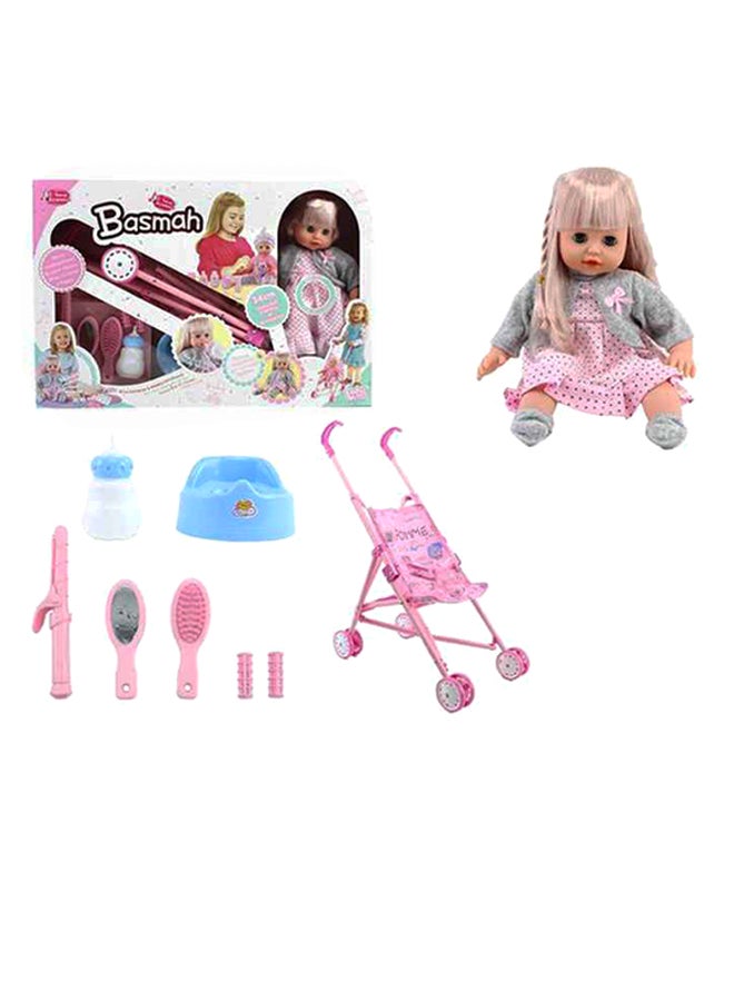 Basmah 12-Sound Function Baby Doll Set  - Image 1
