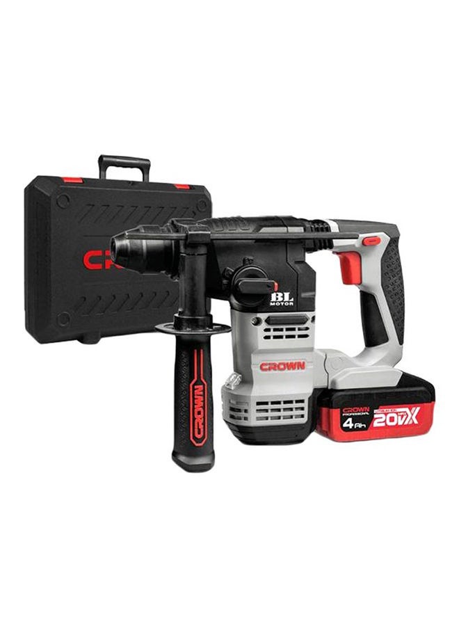 كراون مثقاب بدون سلك قابل لإعادة الشحن رمادي / أسود / أحمر - Image 1