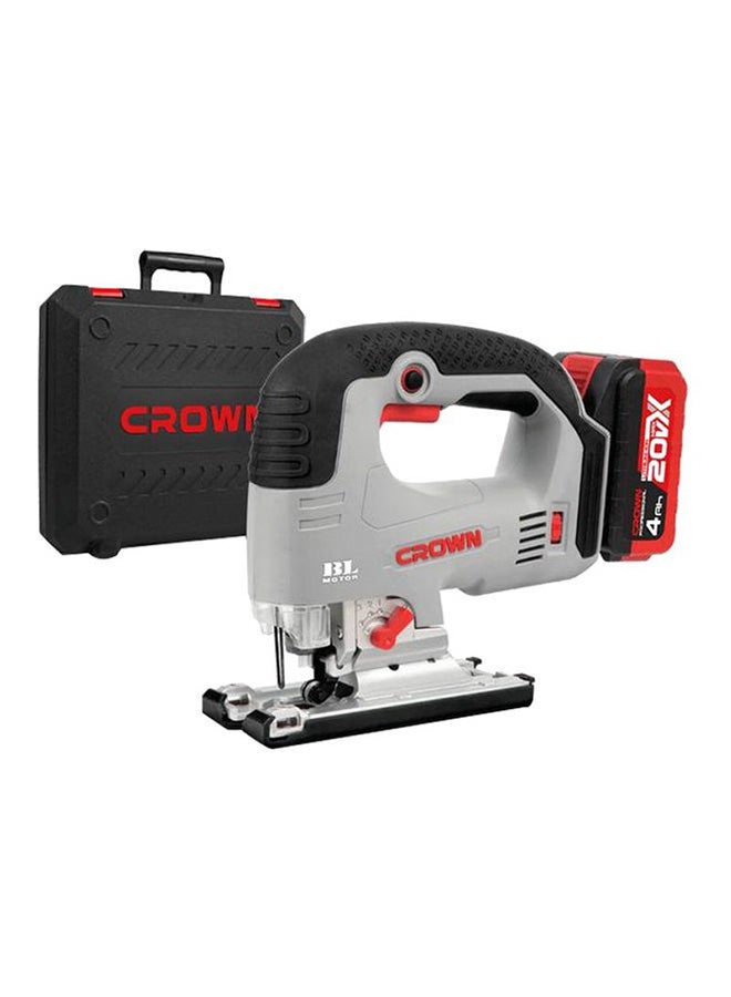 كراون منشار منحنيات لاسلكي وكهربائي رمادي / أسود / أحمر - Image 1