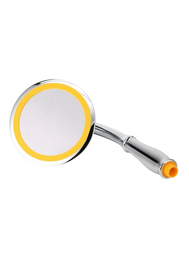 Adjustable Round Rainfall Shower Head Silver/Yellow 6inch  - Image 2