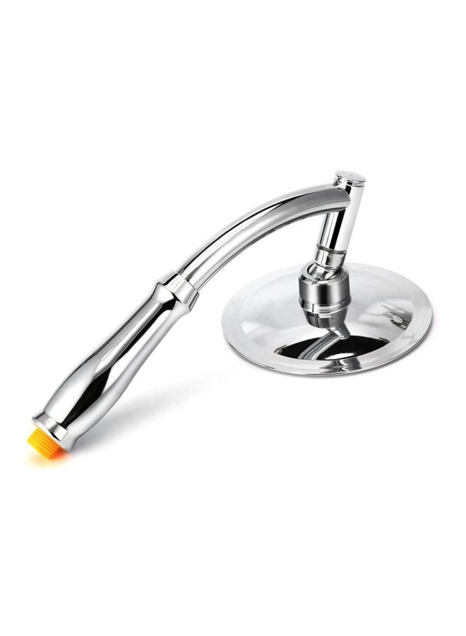 Adjustable Round Rainfall Shower Head Silver/Yellow 6inch  - Image 3