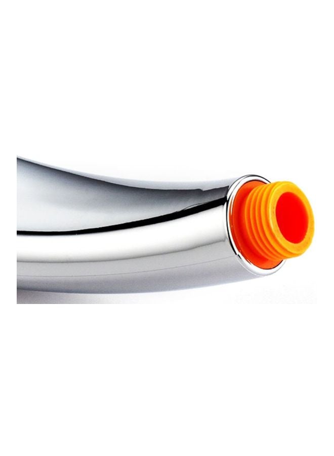 300-Hole Super Pressurized Shower Head Silver/Orange 240x130x60mm - Image 3