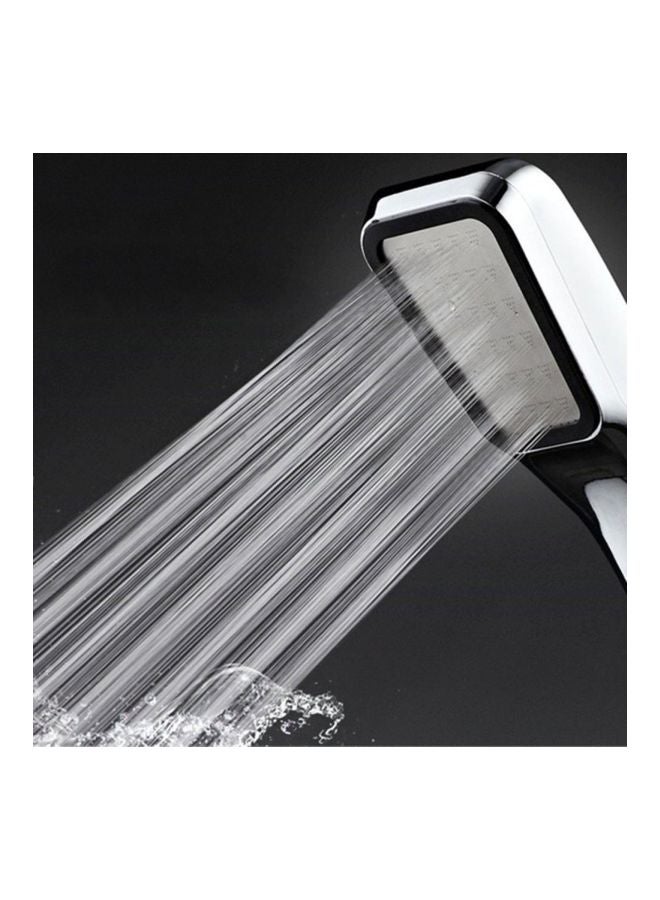 300-Hole Super Pressurized Shower Head Silver/Orange 240x130x60mm - Image 4