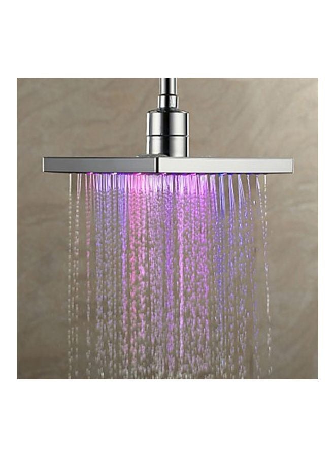 رأس دش بمصباح LED فضي - Image 4