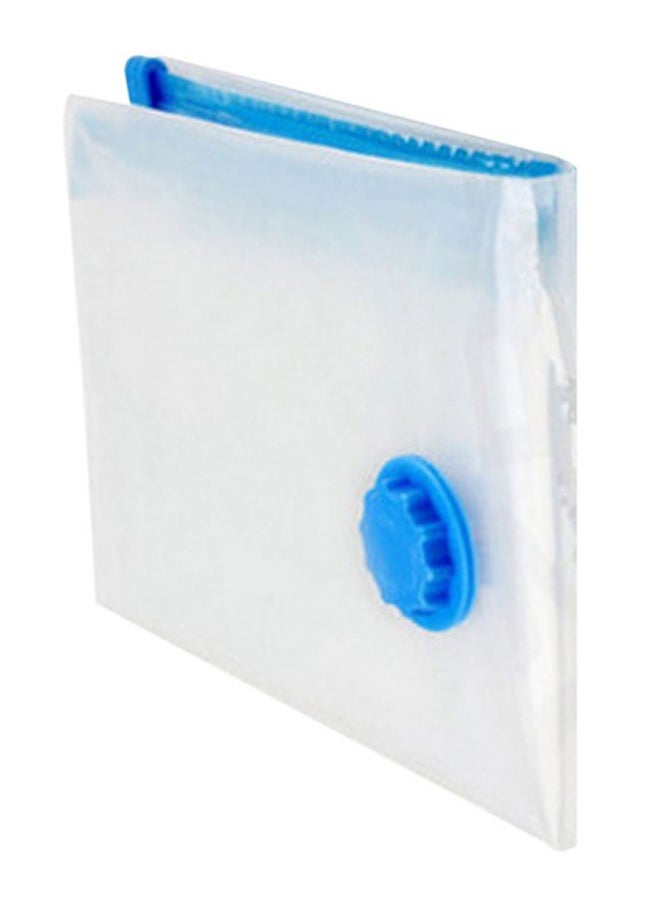 Generic Vacuum Compression  Seal Storage Pouch Clear/Blue 40 x 50cm  - Image 1