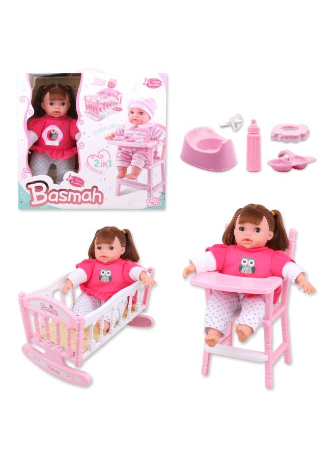 Basmah 2-In-1 Doll Set 32x36x16cm  - Image 2