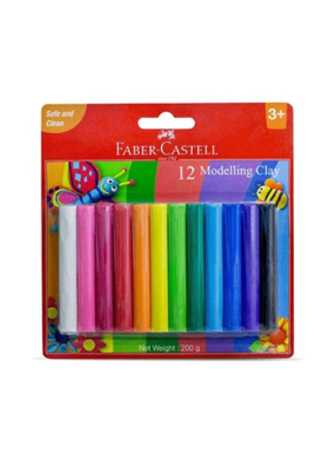 FABER-CASTELL - 12-Piece Modelling Clay Set Multicolour - Image 1