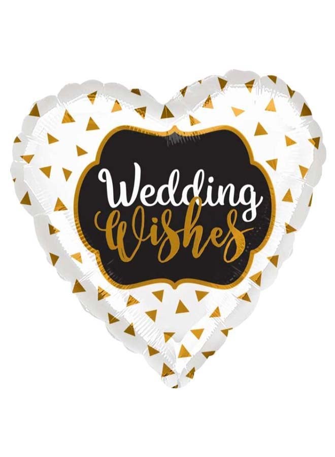 Anagram Wedding Wishes Printed Balloon 18inch  - Image 1