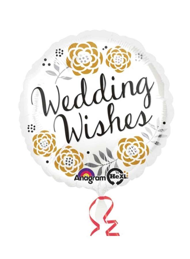 Anagram Wedding Wishes Printed Balloon 18inch  - Image 1