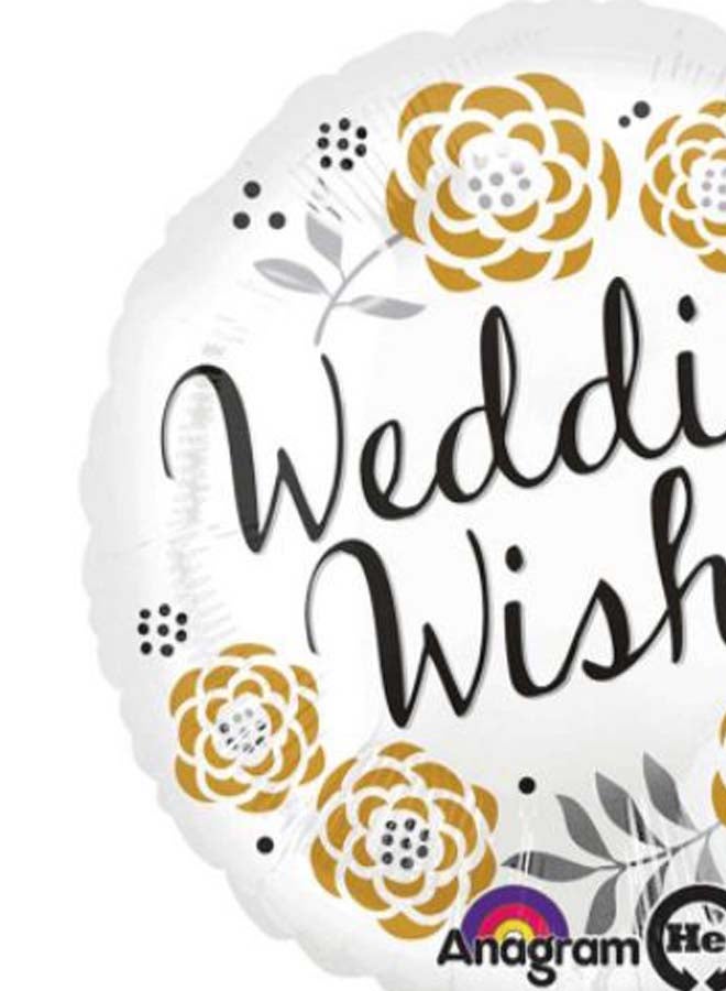 Anagram Wedding Wishes Printed Balloon 18inch  - Image 2