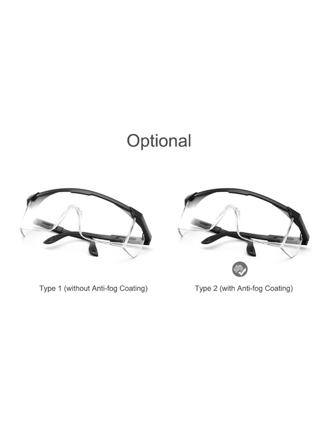 Multifunctional Adjustable Protective Safety Goggles Clear/Black 20 x 15 x 7cm - Image 2
