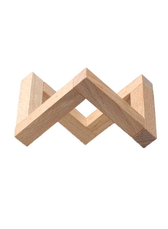 Wood Bracket For Moon Shaped Lamp Holder Brown 6 x 3cm - Image 2