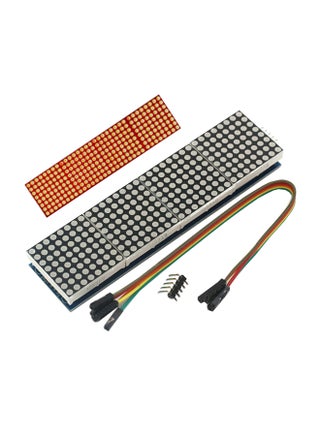 4-In-1 Dot LED Matrix  Display Control SCM Module For Arduino Raspberry Pi Red/Black - v1593446378/N38693002A_1