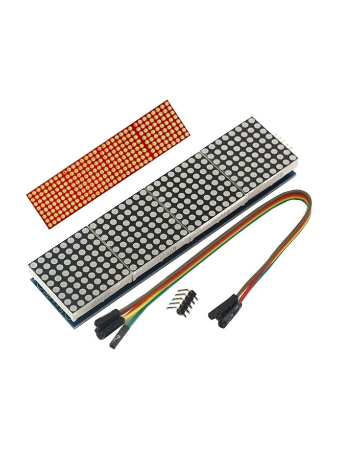 4-In-1 Dot LED Matrix  Display Control SCM Module For Arduino Raspberry Pi Red/Black  - Image 1